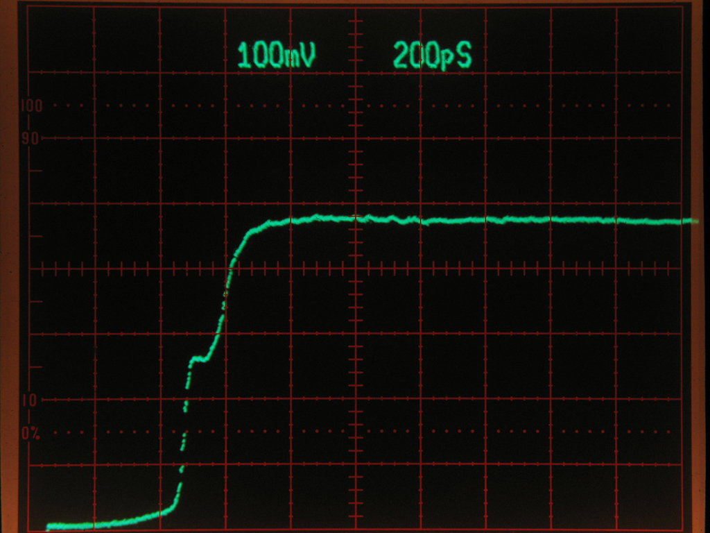 Reflection with S-6 upper connector terminated by 50 ohms